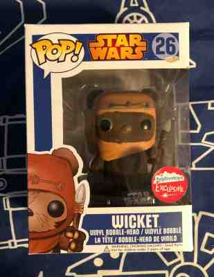 Star Wars Funko Pop! Wicket (Flocked) 26 Fugitive Toys Exclusive!