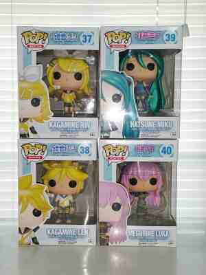 Funko pop rocks vinyl figure lot 37 38 39 40 luka kagamine len rin hatsune miku