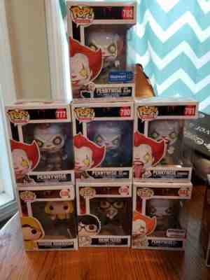 Funko Pop! Lot of 7 IT Pennywise Richie Georgie Walmart Amazon New