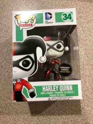 Harley Quinn Metallic Vaulted Grail 2013 Funko Pop