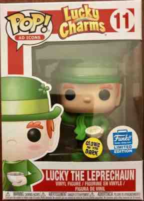 MIB Funko Shop Exclusive Glow In The Dark Lucky Charms Lucky The Leprechaun Pop!