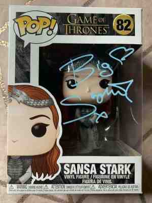 SOPHIE TURNER SIGNED FUNKO POP! *SANSA STARK, GAME OF THRONES* #82