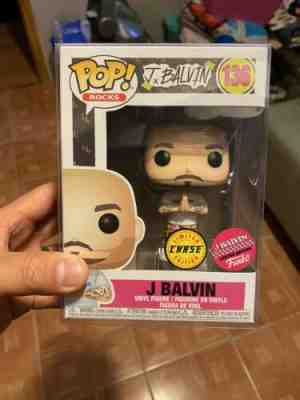 Funko Pop! Rocks J BALVIN GREEN HAIR LIMITED CHASE EDITION  *NEW *FREE SHIPPING!