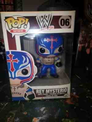 RARE FUNKO POP WWE REY MYSTERIO POP VAULTED RARE 06 WWE WWF WCW 2013 FM 131205!!