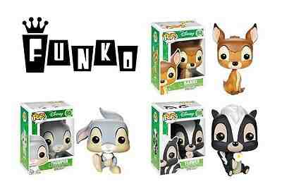 FUNKO POP 2014 DISNEY BAMBI 94 THUMPER 95 FLOWER 96 VINYL FIGURE SEALED In Stock