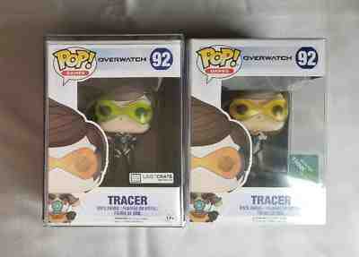 Funko POP Games: Overwatch Loot Crate Sporty Tracer & ThinkGeek Posh Tracer NIB