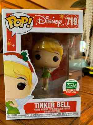 Tinker bell Disney #719 Funko Shop Exclusive Christmas Funko Pop! Figure In Hand