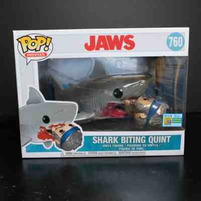 Funko Pop! Movies Jaws 760 Shark Biting Quint SDCC Limited Edition Sticker