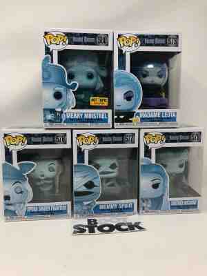 Funko Pop Haunted Mansion Set of 5 Madame Leota Opera Singer Mummy Minstrel Cons