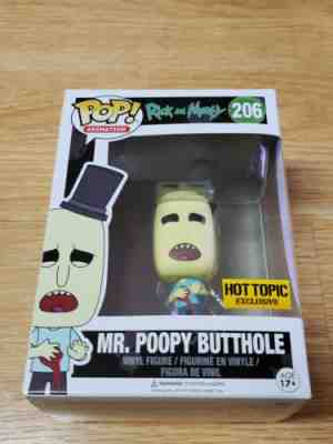 FUNKO POP ANIMATION RICK & MORTY MR. POOPY BUTTHOLE #206 HT EXCLUSIVE In Stock