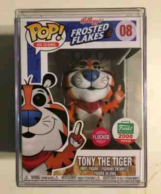 Funko Pop Ad Icons Kellogg's Frosted Flakes Flocked Tony the Tiger #08 MINT