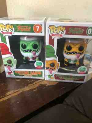 New Funko Pop Spastik Plastik #07 Psycho Santa Set of 2 Funko Shop Exclusive