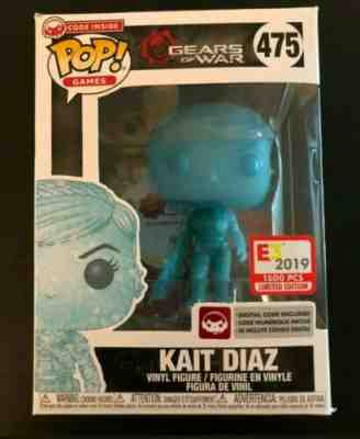 E3 2019 Funko Pop Gears of War KAIT DIAZ SHIMMERING BLUE ~ Limited 1500 w/ Code