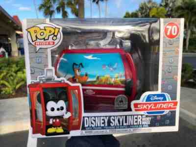 Pop Rides Disney Parks Mickey Mouse Skyliner #70 Vinyl Funko In Hand