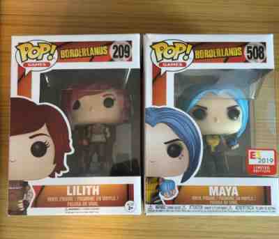 Borderlands Funko Pop Siren Lot (Maya 508, Lilith 209)