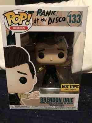 Funko Pop Panic At The Disco Brendon Urie Rocks 133 Hot Topic Exclusive