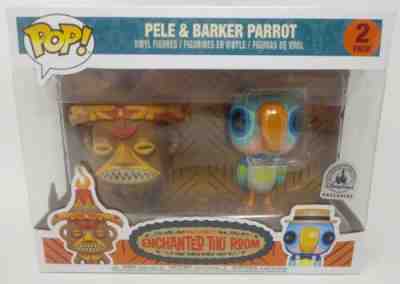 Disney Parks: Enchanted Tiki Room: Pele & Barker Parrot Funko Pop Figure 2-Pack