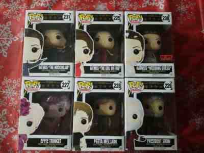 FUNKO POP THE HUNGER GAMES LOT OF 6  KATNISS MOCKINGJAY GIRL ON FIRE WEDDING