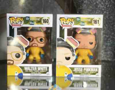 Funko Pop Breaking Bad Hazmat Suit Walter White And Jesse Pinkman MINT