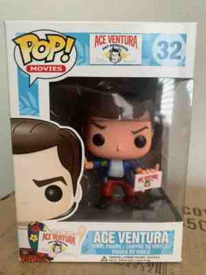 FUNKO POP Movies Ace Ventura Pet Detective #32 W/ Pop Stacks Vaulted/Retired