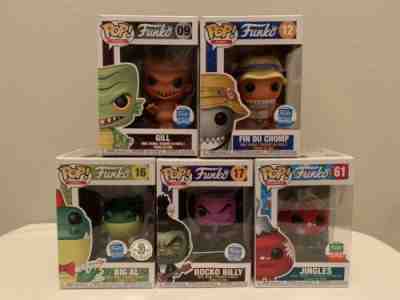 Spastik Plastik Funko Pop Lot of 5 Jingles Fin Du Chomp Rocko Billy Big Al Gill