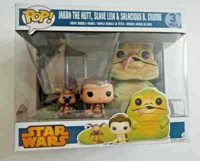 Funko Pop! 3 PACK JABBA THE HUTT SLAVE LEIA & SALACIOUS B. CRUMB NIB