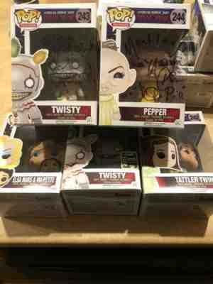 FUNKO POP AMERICAN HORROR STORY FREAK SHOW SET 2 Autographs And Variant Twisty.