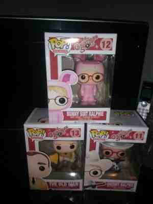 Funko Pop A Christmas Story Holidays. The old man, Bunny suit Ralphie, sheriff