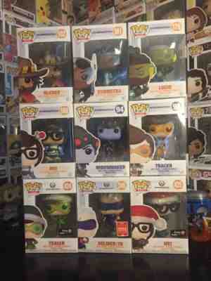 FUNKO POP: Overwatch Lot (Exclusives Rare Vaulted) Tracer Mei Lucio Solider76 