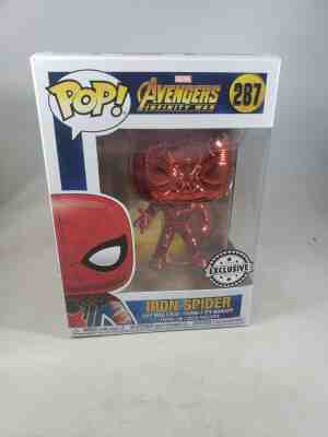 Funko Pop! Avengers Infinity War Iron Spider #287 Red Chrome Exclusive