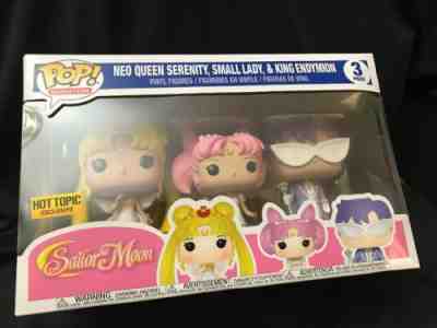 Sailor Moon Funko Pop 3 Pack Neo Queen Serenity Small Lady King Endymion