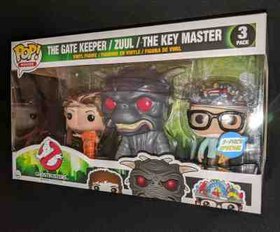 Funko Pop! Ghostbusters GATE KEEPER, ZUUL & KEY MASTER 3 pack EXCLUSIVE