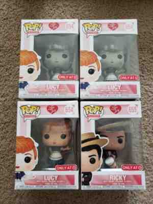  Funko Pop I Love Lucy Target Exclusive 2x B&W, VHTF !! Color, & VHTF !! Ricky 