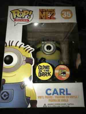 Funko Pop Vinyl Despicable Me Movies SDCC 2013 Exclusive Carl GITD Glow Ltd 1008