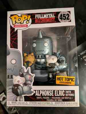 Funko Pop! Fullmetal Alchemist Alphonse Elric w/ Kittens HotTopic Exclusive #452