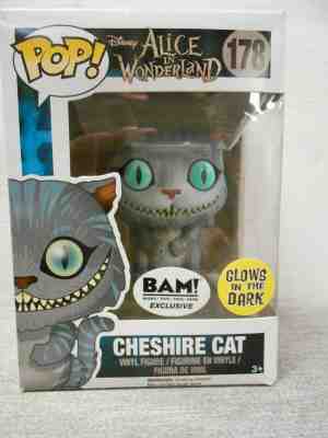 Funko Pop! Alice in Wonderland Cheshire Cat Glow in the Dark BAM Exclusive NEW