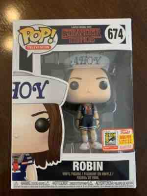 Funko Pop! Stranger Things ROBIN SCOOPS AHOY SDCC 2018 Fundays Exclusive LE 1800