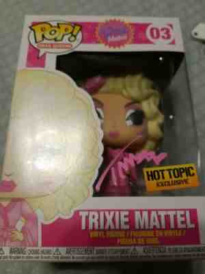 Funko Drag Queens TRIXIE MATTEL Autographed Signed #03 EXCLUSIVE! SIGNED IN PINK