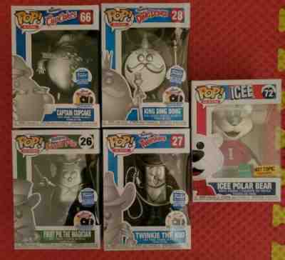 FUNKO POP HOSTESS FUNKO SHOP SET PLUS SCENTED ICEE BEAR EXCLUSIVE AD ICONS NEW