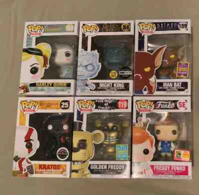 Funko Pop Exclusive Limited Edition Lot Featuring A Limited To 2000 Pieces Pop