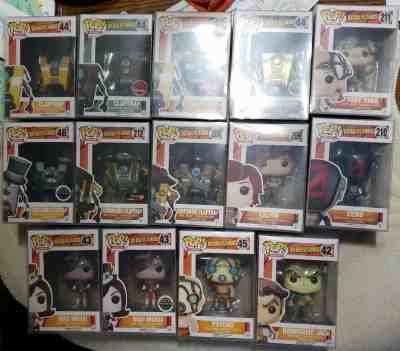 Borderlands Funko Pop Lot 14 Chase Claptrap, Maya. Vaulted Tiny Tina, Psycho,...