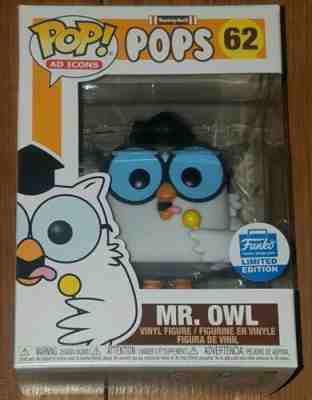 Funko Pop Ad Icons #62 Mr Owl Tootsie Roll Pops Funko-Shop Exclusive 