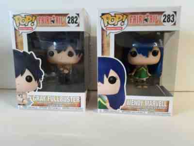 Funko Pop! Animation: Fairy Tail - Gray Fullbuster #282 Wendy Marvell #283 Lot