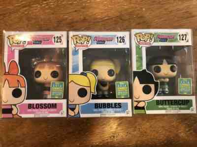 Funko POP! PowerPuff Girls San Diego Comic Con NEW In Protector Exclusive