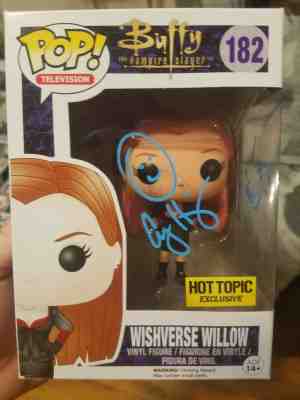 Autographed Wishverse Willow Funko Pop from Buffy signed by Alyson Hannigan COA