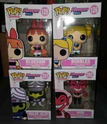 Powerpuff Girls Funko Lot -Bubbles Blossom Him Mojo Jojo