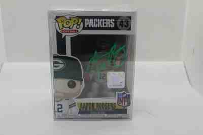 funko pop autographed green bay packers aaron rodgers with COA - 856