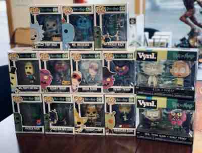 Rick And Morty Funko POP! Lot Of 13 Pickle Rick Morty Terry Noob Meeseeks NEW *8