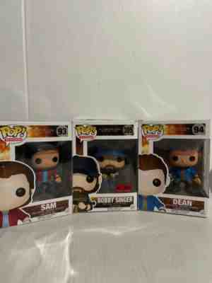 Supernatural Funko Pop Lot Exclusives Dean Sam And Bobby Singer