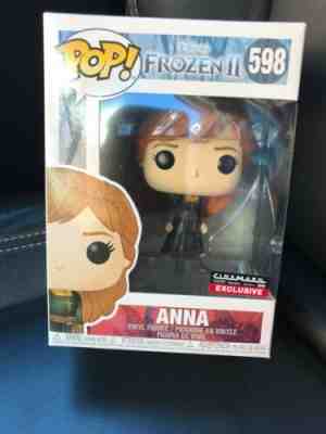 ANNA FUNKO POP! #598 NEW Cinemark Exclusive Disney FROZEN 2 movie Elsa Olaf NIB